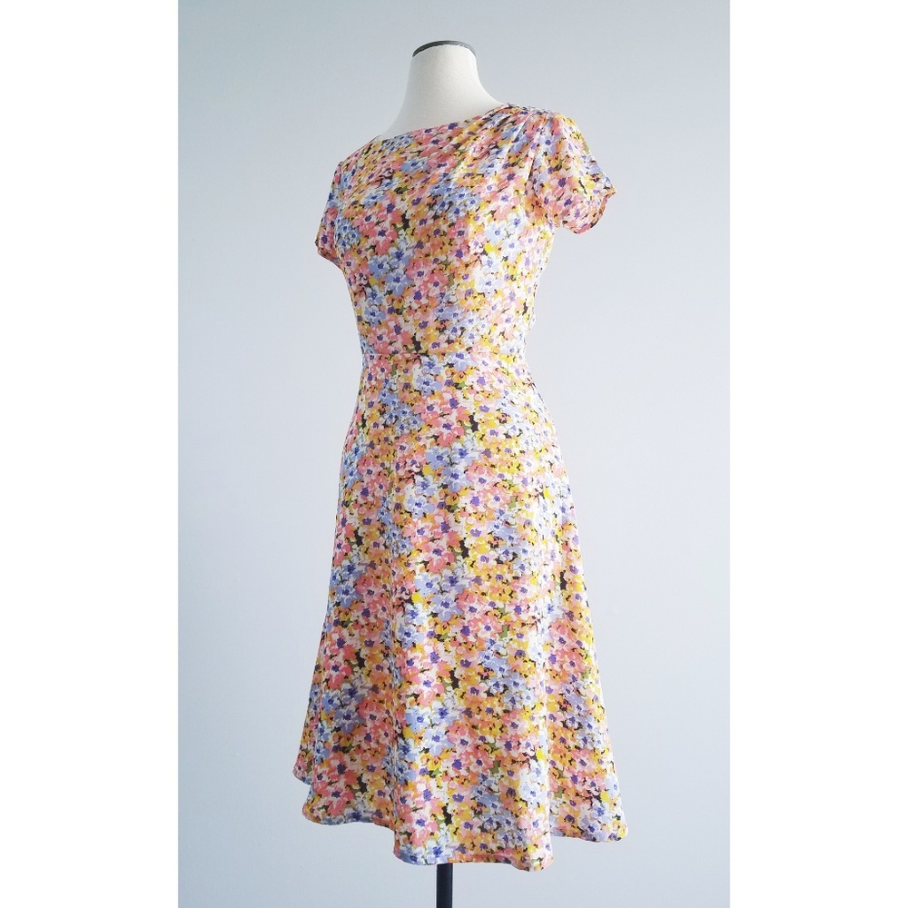 Shabby Apple Floral Chiffon Orangery Dress